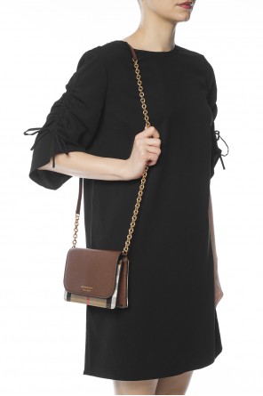 'house check' patterned wallet on chain, zdjęcie 2 'house check' patterned wallet on chain od Burberry